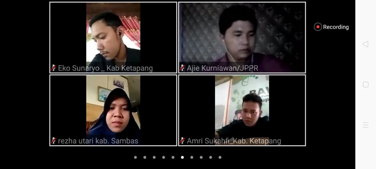 DISKUSI SEKOLAH KADER PENGAWASAN PARTISIPATIF DARING SESI 2 BAWASLU KETAPANG