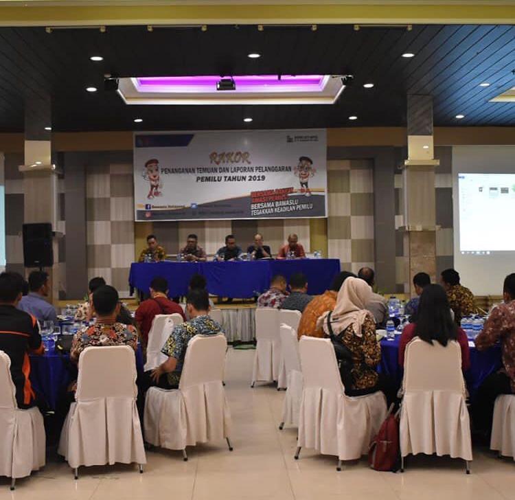 RAPAT KOORDINASI PENANGANAN TEMUAN DAN LAPORAN PELANGGARAN PEMILU TAHUN 2019