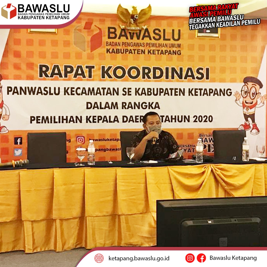 Bawaslu Ketapang Menggelar Rakor Bersama Panwascam