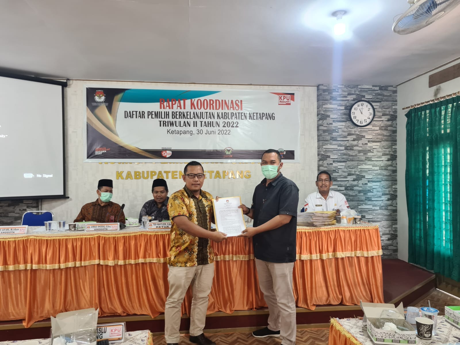 Rapat Koordinasi Daftar Pemilih Berkelanjutan Triwulan Ke II (Dua) Tahun 2022 Oleh KPU Kabupaten Ketapang