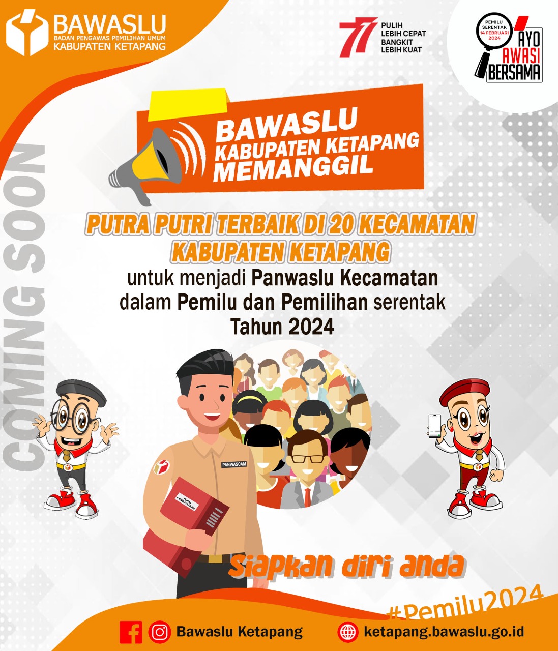 Pembukaan Pendaftaran Panwascam Kabupaten Ketapang