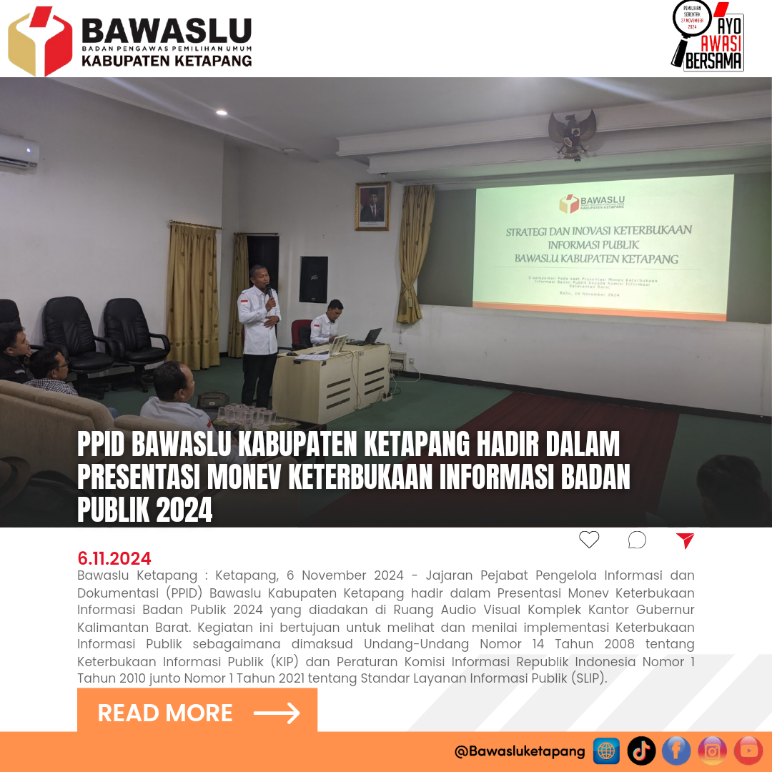 Foto Dokumentasi Bawaslu Ketapang