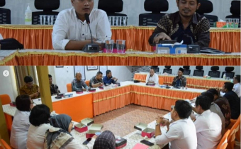 SILATURAHMI KETUA DAN ANGGOTA BAWASLU KABUPATEN KETAPANG TERPILIH PERIODE 2023 S/D 2028 DI KPU KABUPATEN KETAPANG