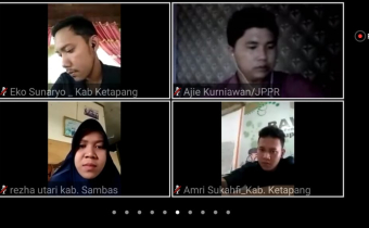 DISKUSI SEKOLAH KADER PENGAWASAN PARTISIPATIF DARING SESI 2 BAWASLU KETAPANG