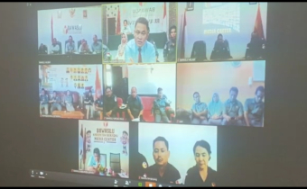 BAWASLU KABUPATEN KETAPANG IKUTI RAPAT MELALUI VIDIO CONFRENCE