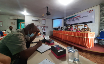 BAWASLU KABUPATEN KETAPANG MENGHADIRI  RAPAT KOORDINASI DAFTAR PEMILIH BERKELANJUTAN KABUPATEN KETAPANG TRIWULAN IV TAHUN 2021 DI KPU KABUPATEN KETAPANG