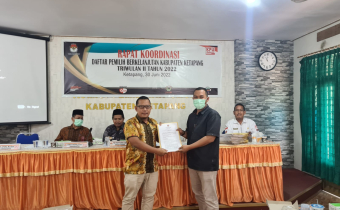 Rapat Koordinasi Daftar Pemilih Berkelanjutan Triwulan Ke II (Dua) Tahun 2022 Oleh KPU Kabupaten Ketapang