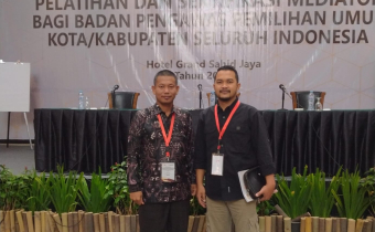 IN House Training pelatihan dan sertifikasi mediator bagi badan pengawas pemilihan umum kota/kabupaten