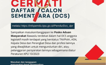 Bawaslu Ketapang ajak masyarakat cermati DCS