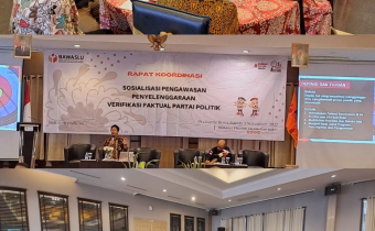 Rapat Koordinasi Sosialisasi Pengawasan Penyelenggaraan Verifikasi Faktual Partai Politik Calon Peserta Pemilu Tahun 2024